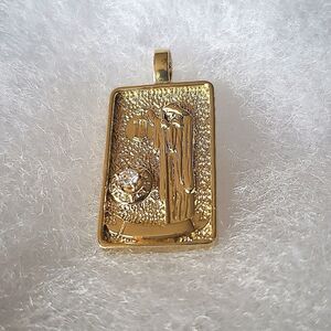 *Hermit, Tarot card pendant